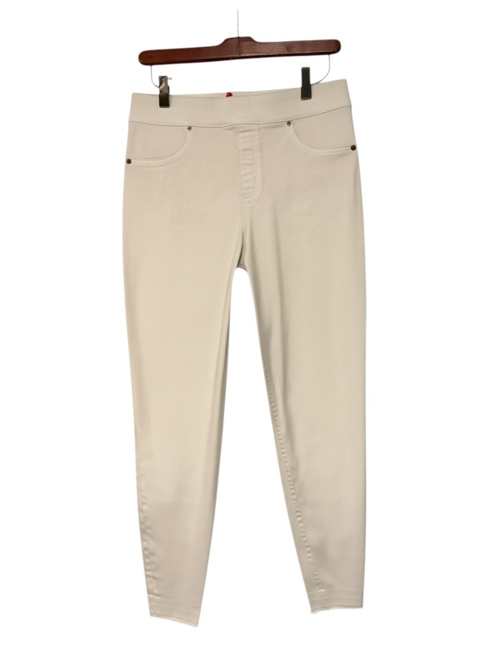 Spanx Women's Cream High-Rise Skinny Pants Size M/M